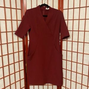 MM LaFleur Maxwell Dress - Pomegranate Color